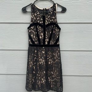 Fire Los Angeles mini formal black dress
